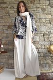 Yara Bandana Relaxed Blouse Navy